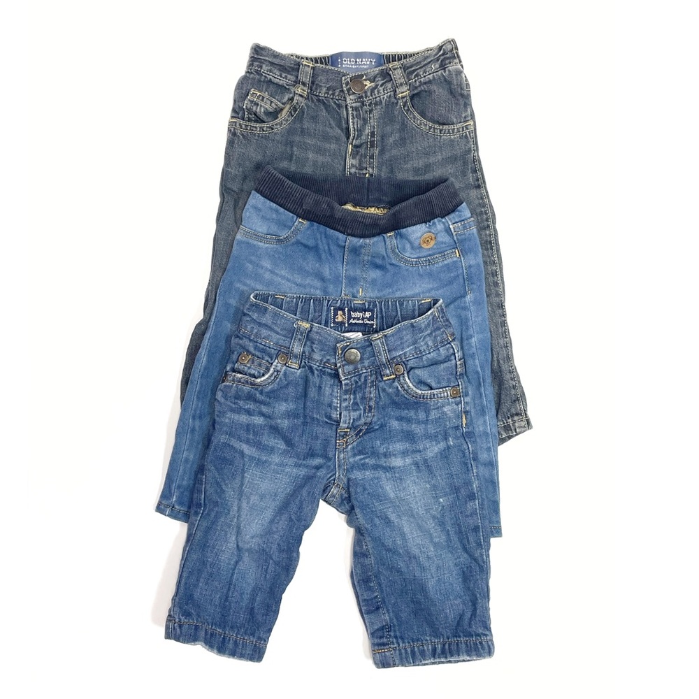 Baby jeans 3 pair bundle • baby gap / old navy / off course • 6-12 months